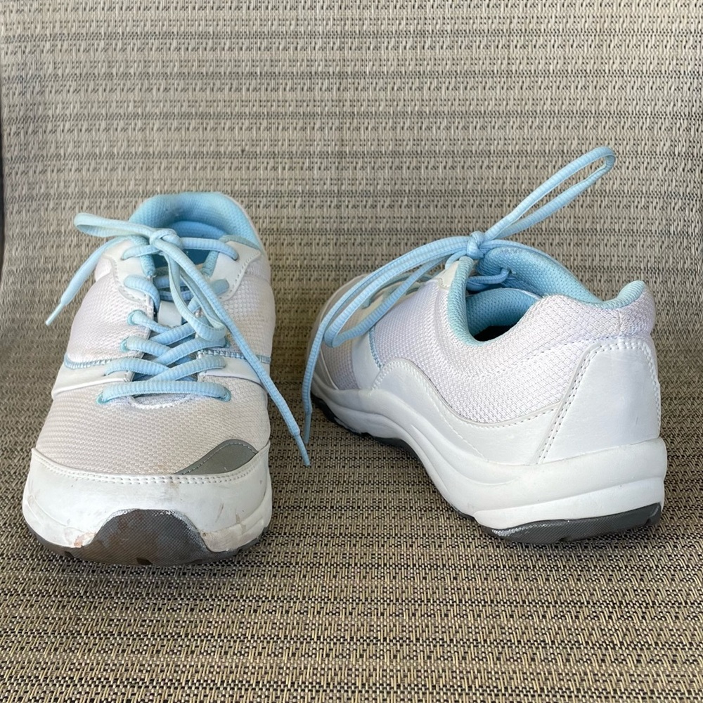 Vionic Kona Ortho Walking Running White Blue Sneakers Shoes Size 8.5